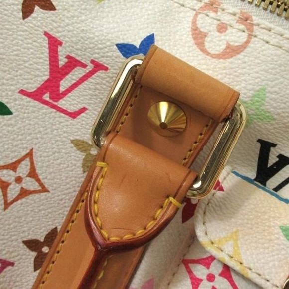 Louis Vuitton Boston Bag Monogram Multicolor Keepall 45 White - Picture 7 of 9